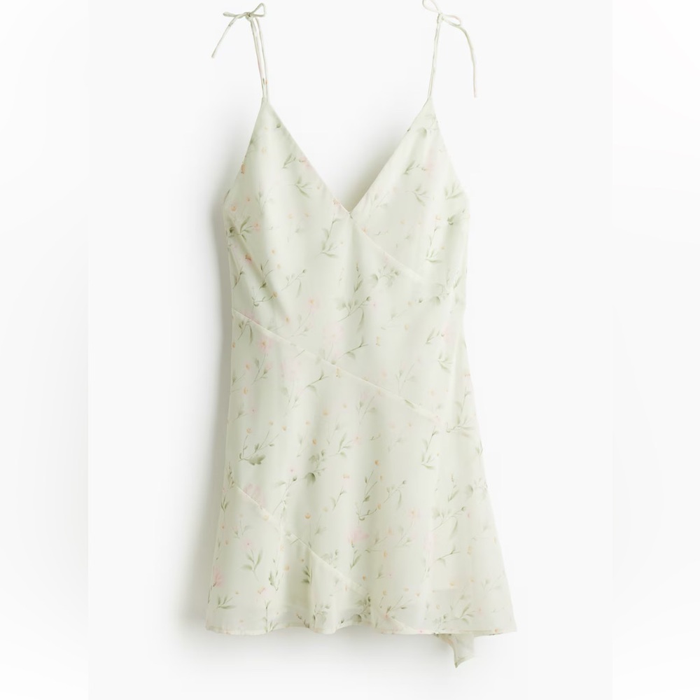 Floral green dress